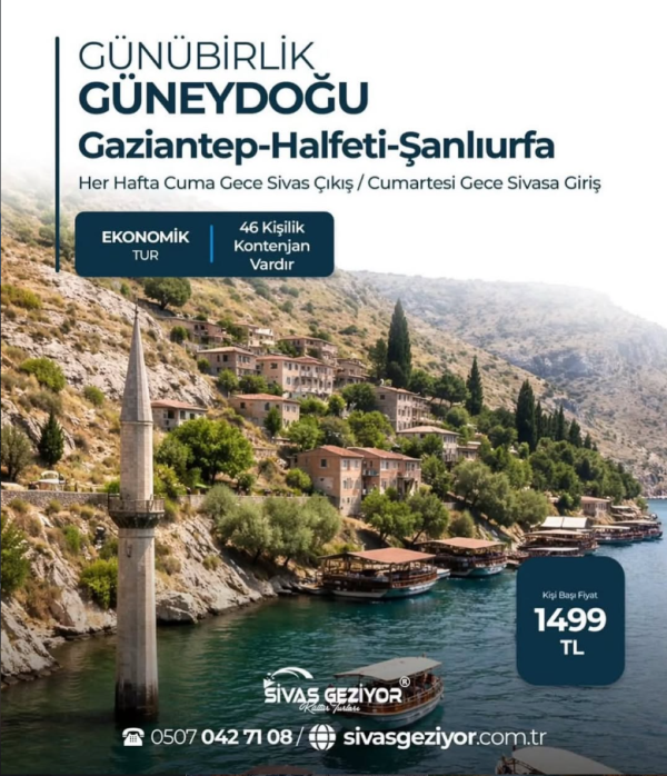 GÜNEYDOĞU ANADOLU TURU (Ekonomik)