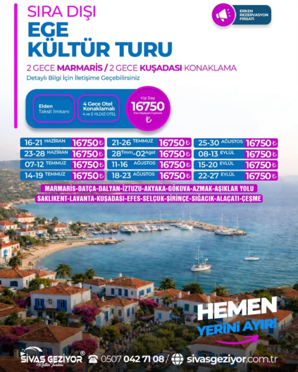 EGE KÜLTÜR TURU KLASİK PAKET